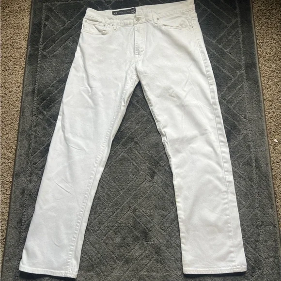 A/X Armani Exchange White Straight Leg Jeans - Picture 1 of 6